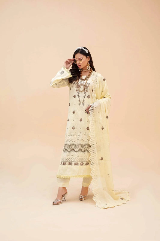Luxury Embroidered Lawn 3 Piece