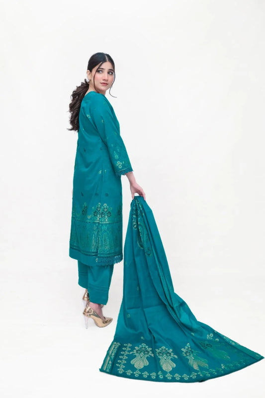 KHAADI Jacquard Bana Dora Premium Lawn 3 Piece