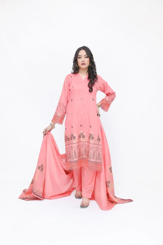 KHAADI Jacquard Bana Dora Premium Lawn 3 Piece