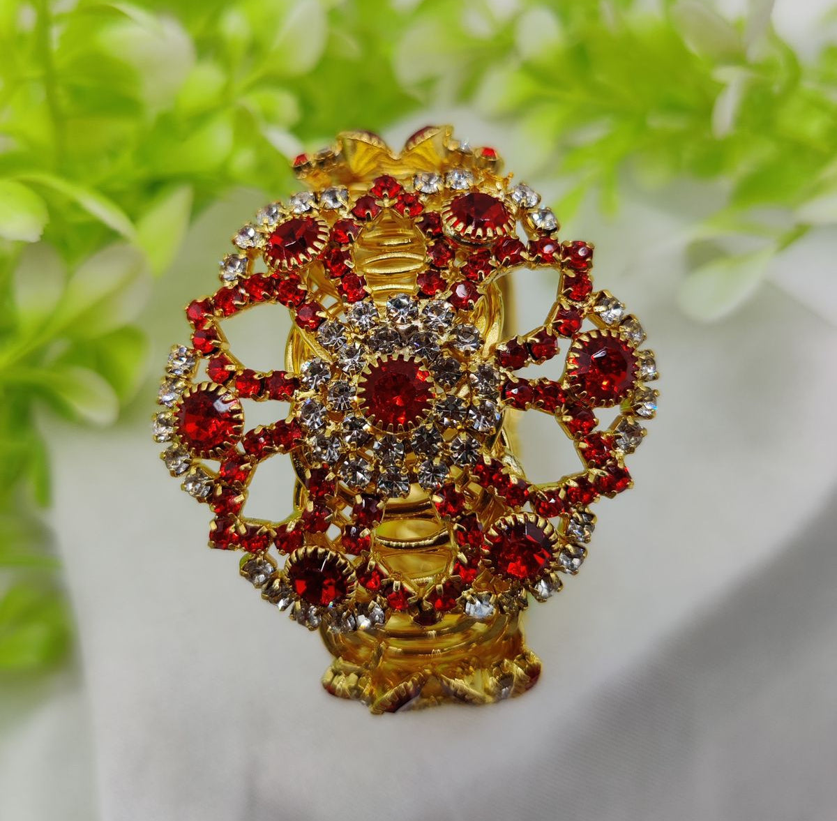 Imported Golden Lace Crystal Bracelet