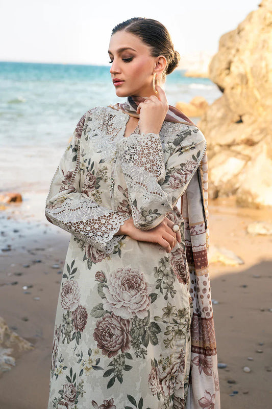 3 Piece Suit Unstitched Printed Lawn