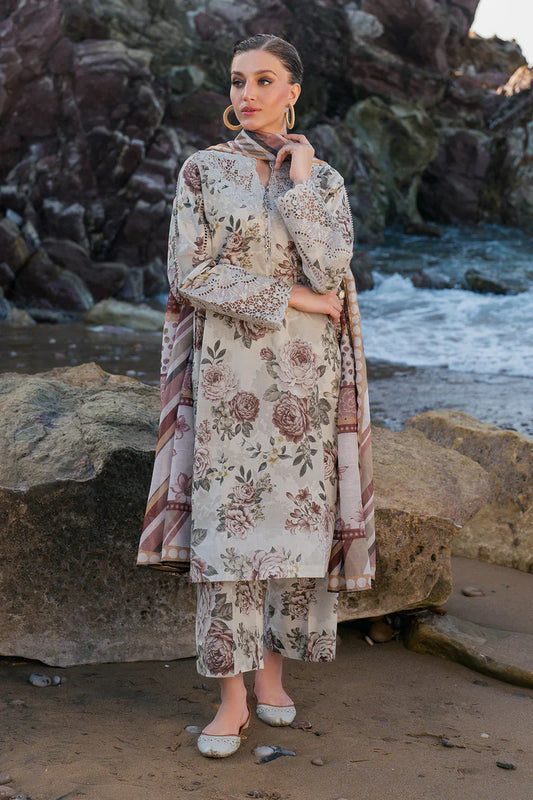 3 Piece Suit Unstitched Printed Lawn