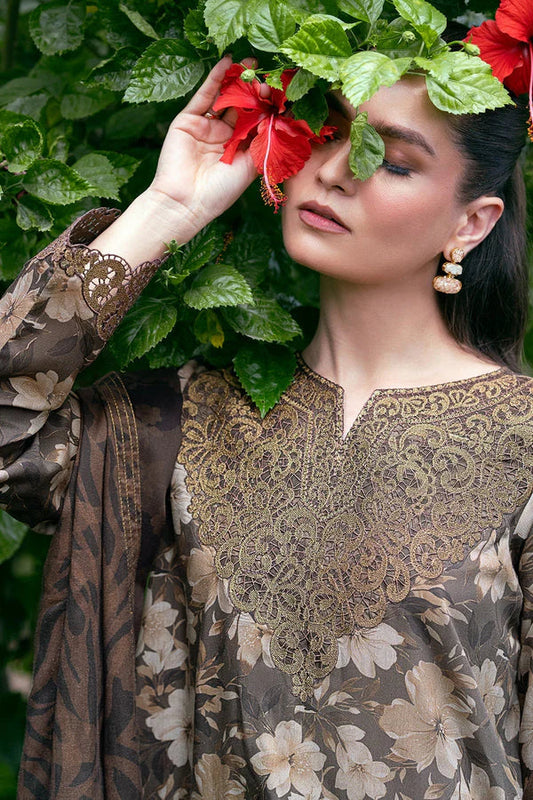 3 Piece Suit Unstitched Printed Lawn