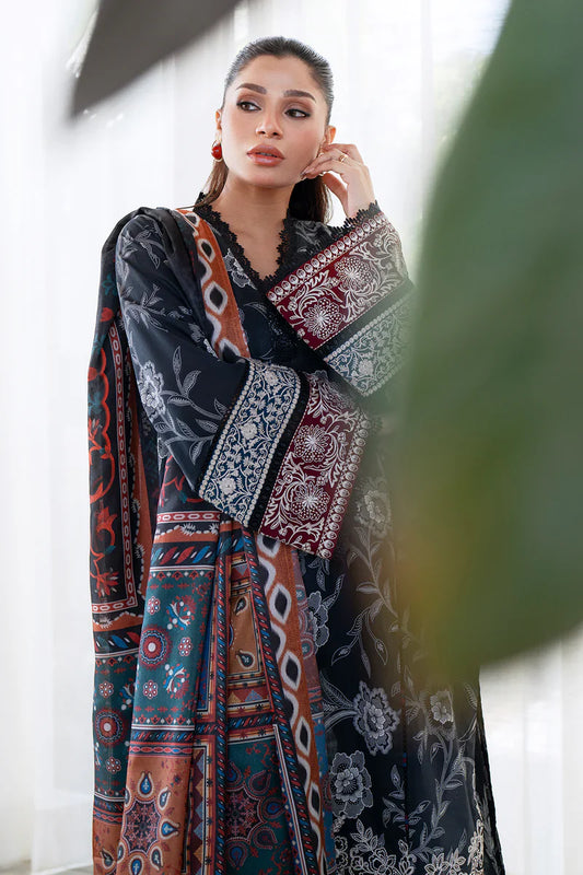 3 Piece Suit Unstitched Printed Lawn