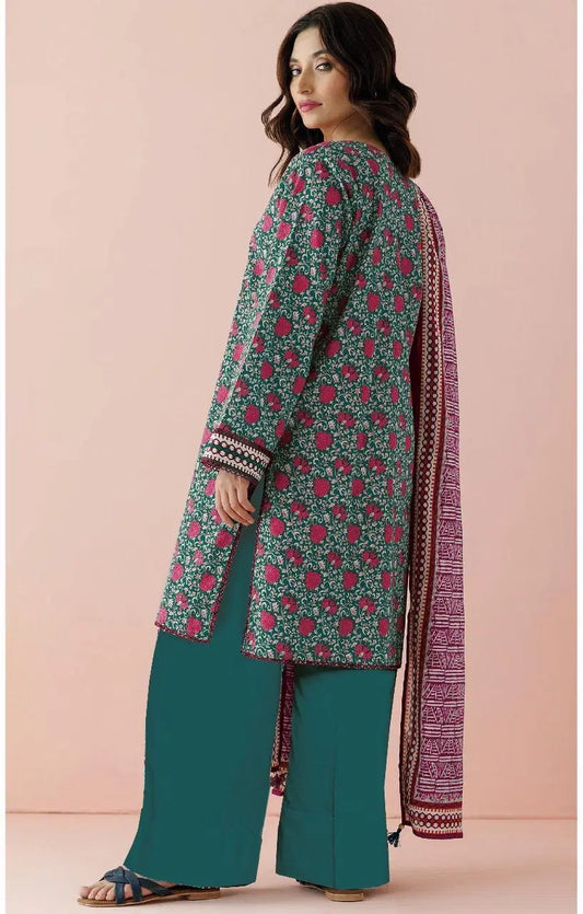 3 Piece Unstitched Printed Lawn Suit