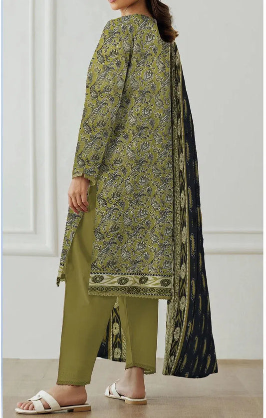 3 Piece Unstitched Printed Lawn Suit