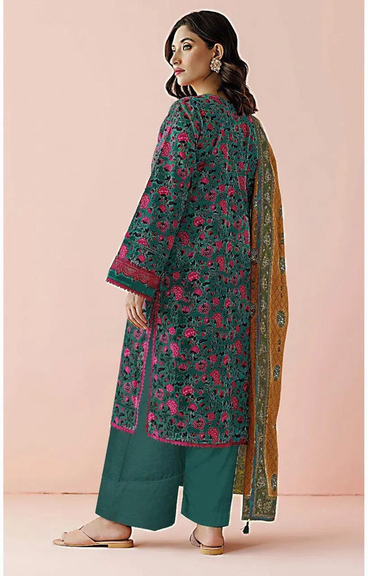3 Piece Unstitched Printed Lawn Suit