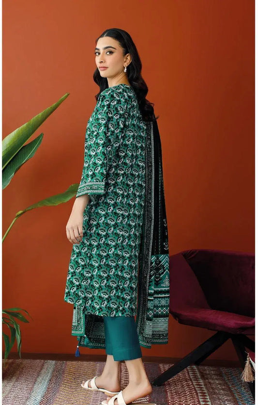 3 Piece Unstitched Printed Lawn Suit